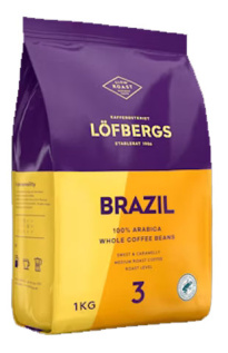 LÖFBERGS Brazilian coffee beans 1 kg