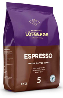 LÖFBERGS espresso coffee beans 1 kg (dark)