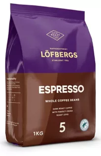 LÖFBERGS espresso coffee beans 1 kg (dark)