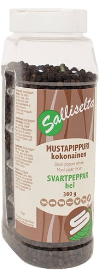 MS Whole Black Pepper 360g