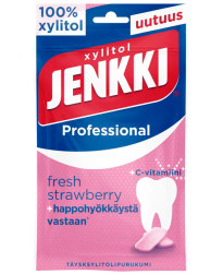 Jenkki Professional Fresh Strawberry +C full xylitol chewing gum 90g 