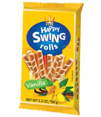 Happy swing Rolls waffle roll vanilla 150g