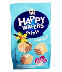 Happy Wafers Vanilja 100g