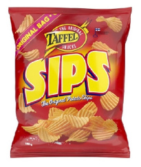 Taffel salted potato chips 145g