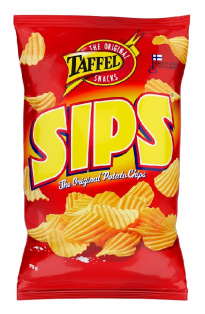 Taffel salted potato chips 75g