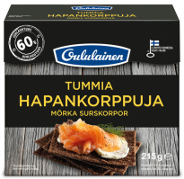 Oululainen dark crisp rye bread 215g