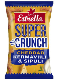 Estrella Super Crunch Cheddar Creamy Onion 175g