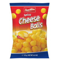 Snackline Spicy cheese balls corn snack 125g