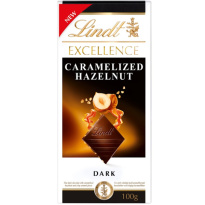 Lindt Excellence Hazelnut Caramel Dark Chocolate Bar 100g