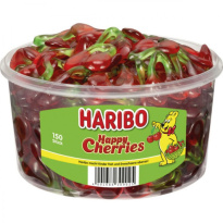 Food Haribo Runddose Happy Cherries 1200g