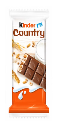 Kinder Country rice chocolate bar 23.5g 
