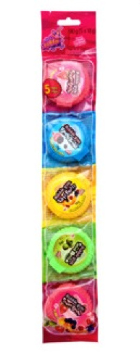 Bubble Gum Rolls 5 Flavours (5X18g) 90g
