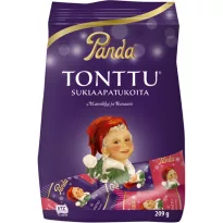 Panda Tonttu chocolate bar bag 209g