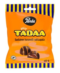 Panda Pieces Tadaa salted caramel chocolate bar 120g