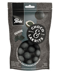 Panda Choco Liquorice white chocolate - salmiakki licorice 120g