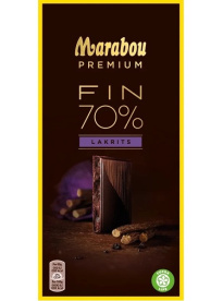 Marabou Premium Salty liquorice 70% 100g