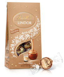 Lindt Lindor Irish Cream milk chocolate balls with filling 137g