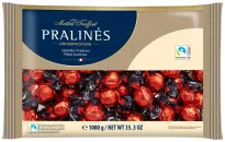 M.T Pralines red/gold milk chocolate with hazelnut cream filling 1000g 