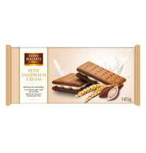 Sandwich biscuits cocoa with cream filling 185g 
