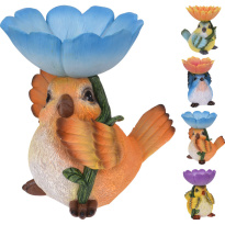 BIRD WITH FLOWER ON TOP 4ASS