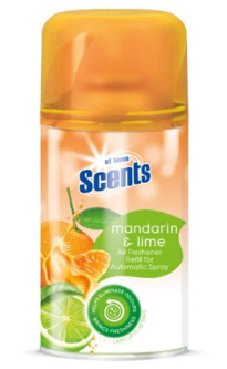 At home Scents air freshener dispenser refill bottle mandarin & lime 250ml