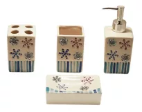 Bathroom set, ceramics 4 pcs
