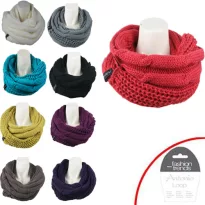 Winter tube scarf gray