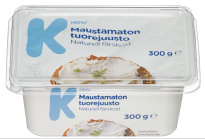 K-Menu maustamaton tuorejuusto 300g TRE