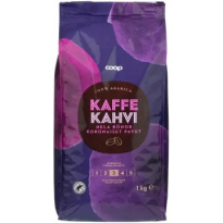 Coop kahvipapu tumma paahto 1 kg TRE