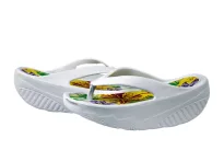 Women's flip flops white. 37-41