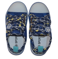 L.shoes blue.white flower 19-30