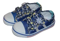 L.shoes blue.white flower 19-30