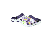 Children Clogs, purple flowers k 18-23