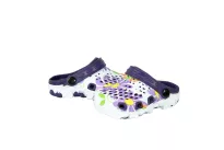 Children Clogs, purple flowers k 18-23