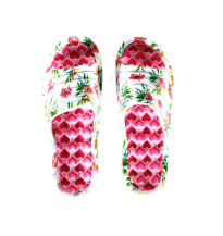 Women's Clogs White, pink flowers, size 36-41