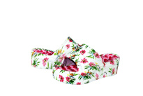 Women's Clogs White, pink flowers, size 36-41