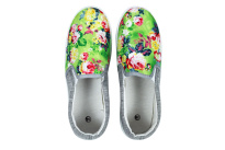 Women's walking flowers green 36-41