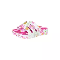 Women summer clogs 36-41 pink/flowers