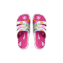 Women summer clogs 36-41 pink/flowers