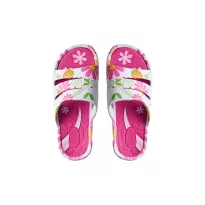 Women summer clogs 36-41 pink/flowers