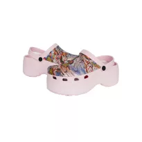 Women clogs, hight sole 36-41 multicolor