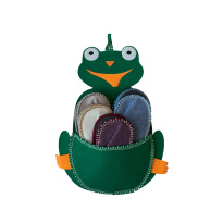 gift slippers 5 pcs /frog one size green