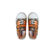 Kid's sneakers 19-30 brown/orange