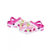 Kids clogs 24-29 pink flowers