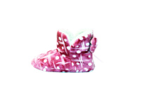 Children's slippers with bow 28-35 pink