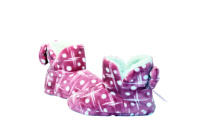 Children's slippers with bow 28-35 pink