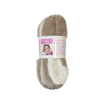 Women's indoor slippers, beige 35-42