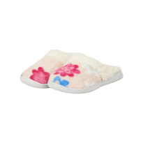 Women home slippers 36-41 white/pink flower