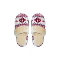 Women home slippers 36-41 white/red