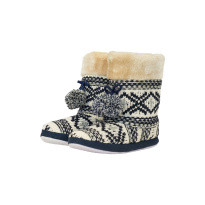 Women home boots 36-41 white/blue